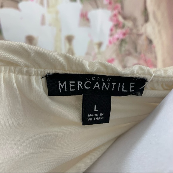 NEW J Crew Ruffle Faux Wrap Blouse in Ivory - Picture 10 of 11